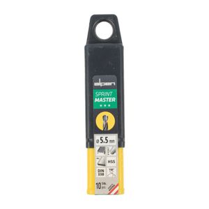 Hss Sprint Master 5.5mm 10-pack Hang Tag Din 338 ALPEN Drill Bits