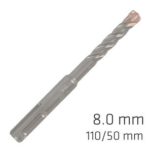 Force X 8.0 X 110/050 Sds-plus Rebar Drill Bit X4 Cutting Edges - Bulk