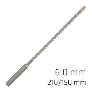 Force X 6.0 X 210/150 Sds-plus Rebar Drill Bit X4 Cutting Edges - Bulk