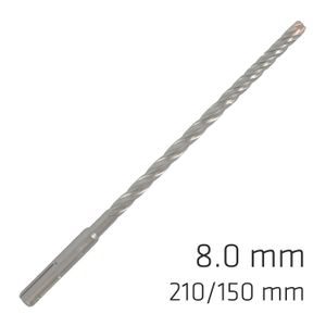 Force X 8.0 X 210/150 Sds-plus Rebar Drill Bit X4 Cutting Edges - Bulk