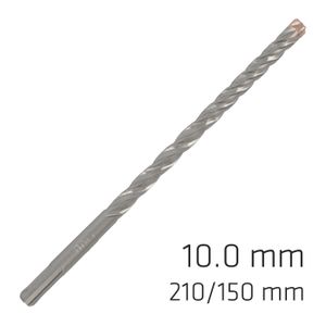 Force X 10.0 X 210/150 Sds-plus Rebar Drill Bit X4 Cutting Edges - Bul