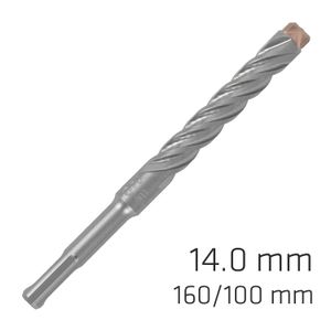 Force X 14.0 X 160/100 Sds-plus Rebar Drill Bit X4 Cutting Edges