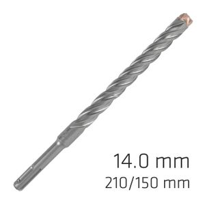 Force X 14.0 X 210/150 Sds-plus Rebar Drill Bit X4 Cutting Edges