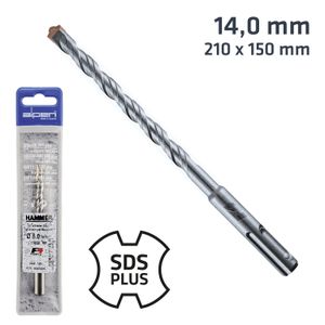 Sds Plus 210x150 14.0mm Hammer Bit Plastic Wallet