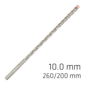Force X 10.0 X 260/200 Sds-plus Rebar Drill Bit X4 Cutting Edges