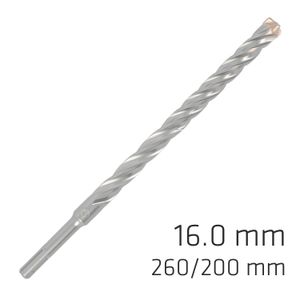 Force X 16.0 X 260/200 Sds-plus Rebar Drill Bit X4 Cutting Edges