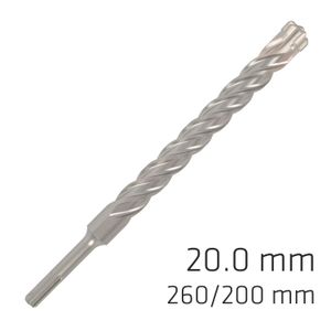 Force X 20.0 X 250/200 Sds-plus Rebar Drill Bit X4 Cutting Edges