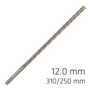 Force X 12.0 X 310/250 Sds-plus Rebar Drill Bit X4 Cutting Edges