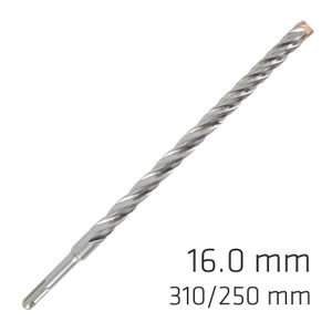 Force X 16.0 X 310/250 Sds-plus Rebar Drill Bit X4 Cutting Edges