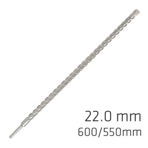 Force X 22.0 X 600/550 Sds-plus Rebar Drill Bit X4 Cutting Edges