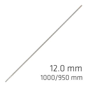 Force X 12.0 X 1000/950 Sds-plus Rebar Drill Bit X4 Cutting Edges