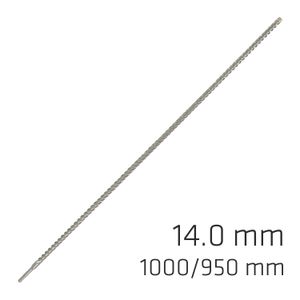 Force X 14.0 X 1000/950 Sds-plus Rebar Drill Bit X4 Cutting Edges