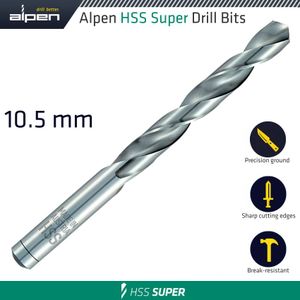Hss Super Drill Bit 10.5mm Bulk