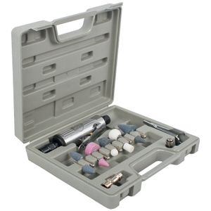 Air Die Grinder 6mm 14 Piece Kit Blow Mould Case