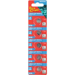 Battery Coin Cr1220 3v Lithium X5 Pack (moq 20)
