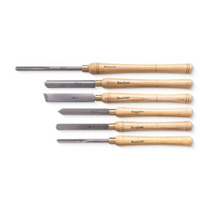 Chisel Set Wood Turning Hss 6 Piece Wooden Case