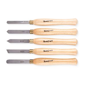 Chisel Set Wood Turning 300mm Hss 5 Piece Wood Case