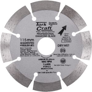Diamond Blade Segmented 115mm With 12mm Segments
