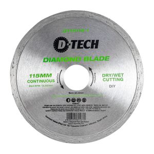 Diamond Blade Continuous Rim 115x22.23mm Ceramic/marble