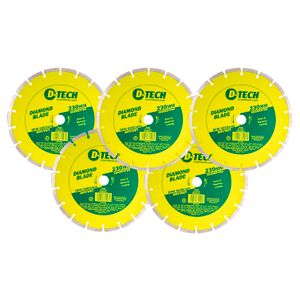 Diamond Blade Segmented Std. 230 X 22.23mm Bulk 5pc
