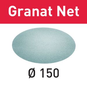 FESTOOL D150 P80 GR NET/50 Granat Net Abrasive Discs 150mm P80 50 Piece