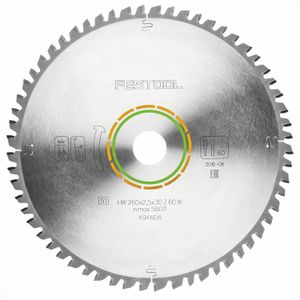 FESTOOL Wood Universal Saw Blade HW 260x2.5x30 W60 for KS 120 & KS 88
