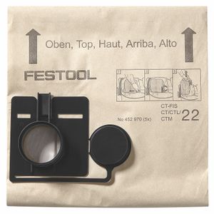FESTOOL FIS-CT 22/20 Filter Bags for CT 22 Dust Extractor 20 Piece