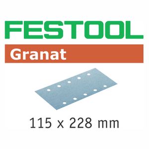 FESTOOL Granat STF 115x228 P240 Abrasive Sheets 100 Pack