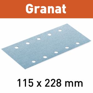 FESTOOL Granat STF 115x228 P240 Abrasive Sheets 100 Pack