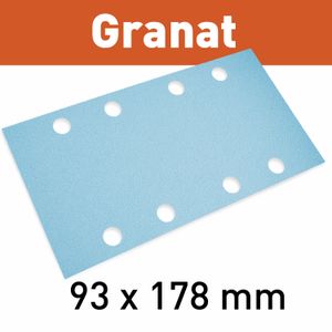 FESTOOL STF 93x178 P100 GR/100 Granat Abrasive Sheets 93x178mm P100 100-Pack