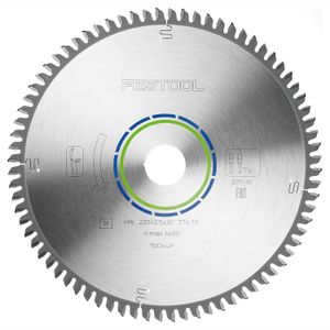 FESTOOL Saw Blade HW 230x2.5x30 TF76 Aluminium & Plastics for HK 85