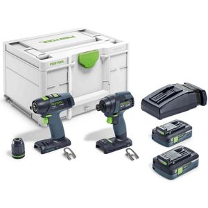 FESTOOL TID 18 HPC 4,0 I-Set T18 Screwdriver and Drill Bit Set (Combo Set)