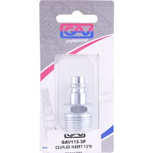 Coupler Insert 1/2'm Packaged