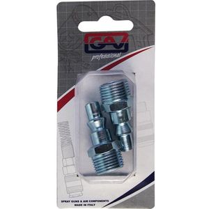 Quick Coupler Inserts Aro 3/8'm 2 Packaged