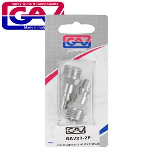 Quick Coupler Inserts Aro 3/8'm 2 Packaged