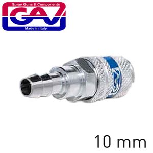 Hardened Steel Quick Coupler 10mm Hose Tail