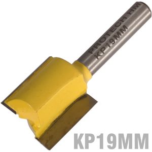 Straight Bit 19mm X 20mm Cut 2 Flute Metric 1/4' Shank