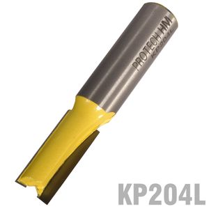 Straight Bit 7/16' (9.5mm) X 1'(25.4mm) Two Flute Long 1/2' Shank