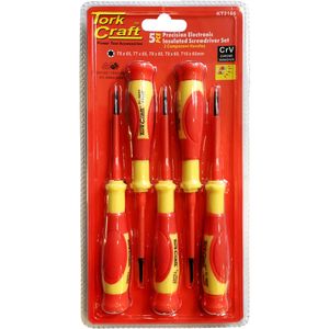 5pc Precision Electronic Insulated Screwdriver Set