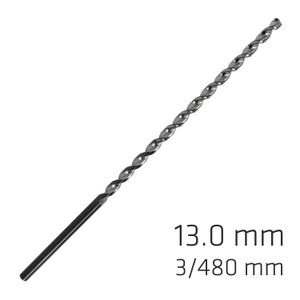 MAYKESTAG HSS-Co5 FORTE deep-hole twist drill 13mm x 480mm DIN 1869