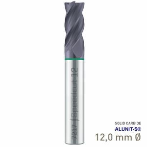 MAYKESTAG Solid Carbide End Mill 12mm Speedcut Universal Long Series 4 Flute