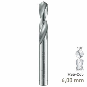 MAYKESTAG HSS-Co5 Stub Drill 6mm Extra Short Series DIN 1897 PZ