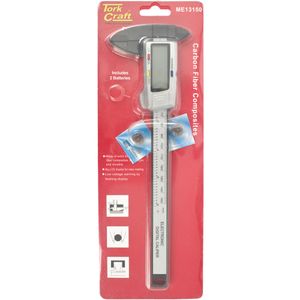Vernier Carbon Fibre 150mm Metric / Inch Digital 0.01mm Acc.