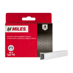Galv Staples 18g T50 14mm X 1250pcs MILES No4