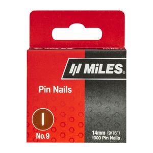 Galv Headless Pin 18g 14mm X 1000pcs MILES No9