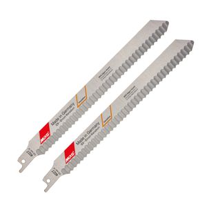 Sabre Saw Wave Blade Cork, Rubber, Fibre Board 205mm 2/pack
