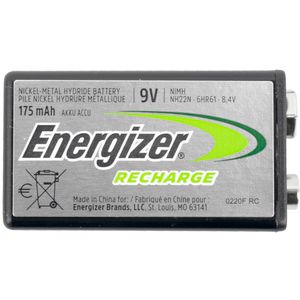 Recharge 9v Battery-1pack (moq6) ENERGIZER