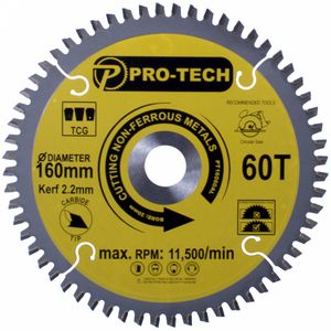 Saw Blade Tct 160 X 2.2 X 20 X 60t Alum. Prof.