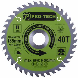 Saw Blade Tct 185 X 2.2 X 30 X 40t Wood Prof.