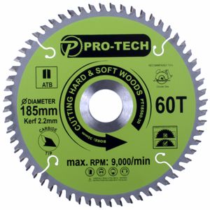 Saw Blade Tct 185 X 2.2 X 30 X 60t Wood Prof.